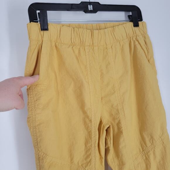 Prairie Underground Yellow High Rise Straight Leg Cotton Pants S - Picture 2 of 8